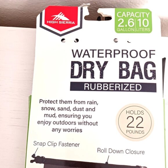 High Sierra Waterproof Dry Bag Capacity 2.6 Gallon / 10 Liters - New - Picture 6 of 9